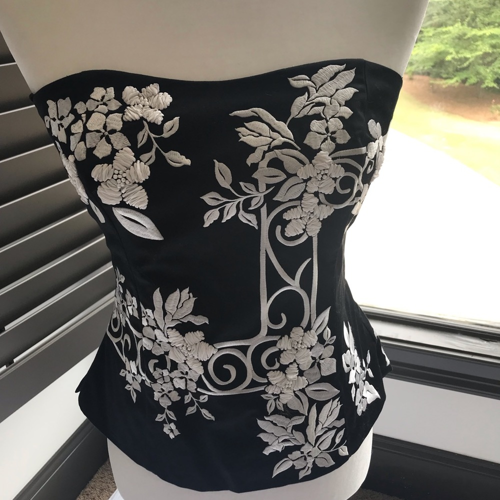 White House Black Market Strapless Top